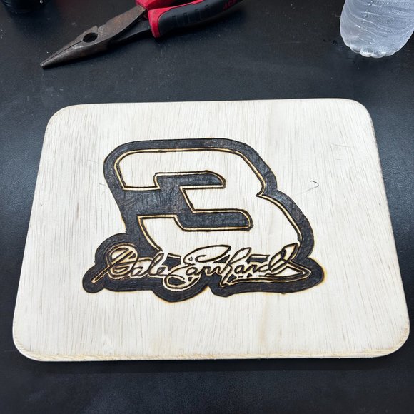 Dale Earnhardt Wooden Nascar Sports Plaque